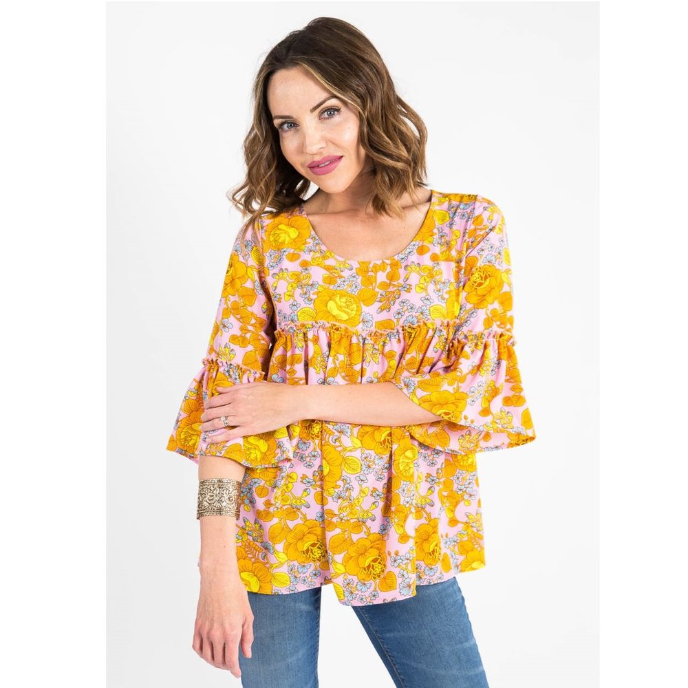 Agnes & Dora Sway Top, pink floral